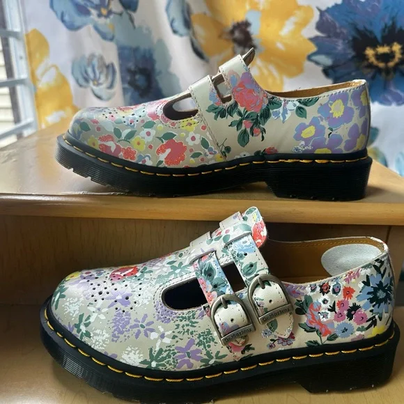 Dr. Martens Floral Buckle Flats - Picture 11 of 11